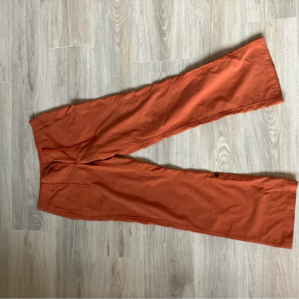 Patagonia Orange Cargo Pants Lightweight Casual Wear